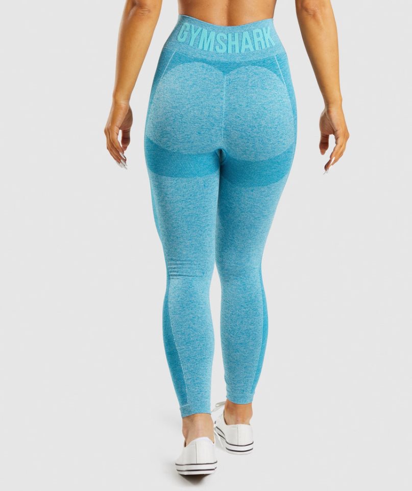 Women's Gymshark Flex High Waisted Leggings Blue | CA 63N5A8